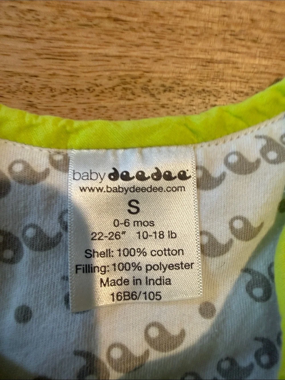 Kids Olive Sleep Sack with Lime Trim - Soft Sleeveless Pajama